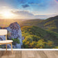 Home Decoration Featuring a Rainbow Forest Wallpaper Mural