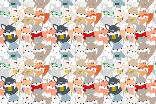 loving fox lovers mural wallpaper for house decorating
