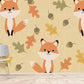 Foxes Wallpaper Mural for Use as a Decoration in a Child's Room