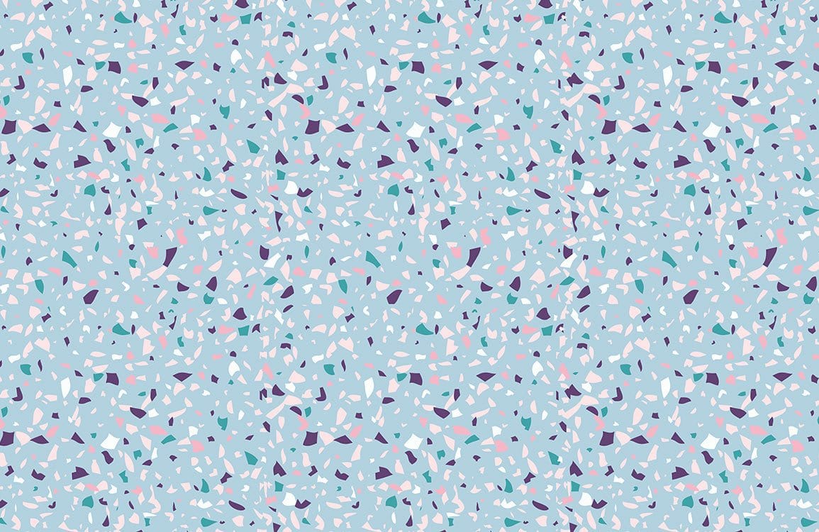 Modern Abstract Terrazzo Style Wall Mural