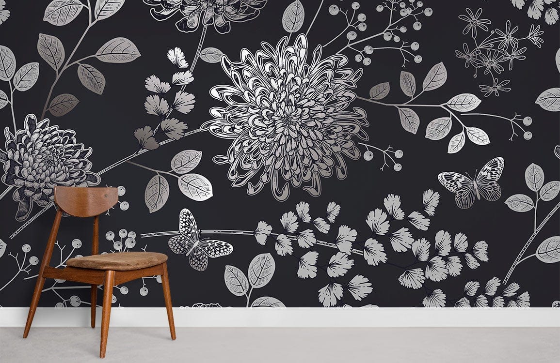 Free Chrysanthemum Flower Wallpaper Room