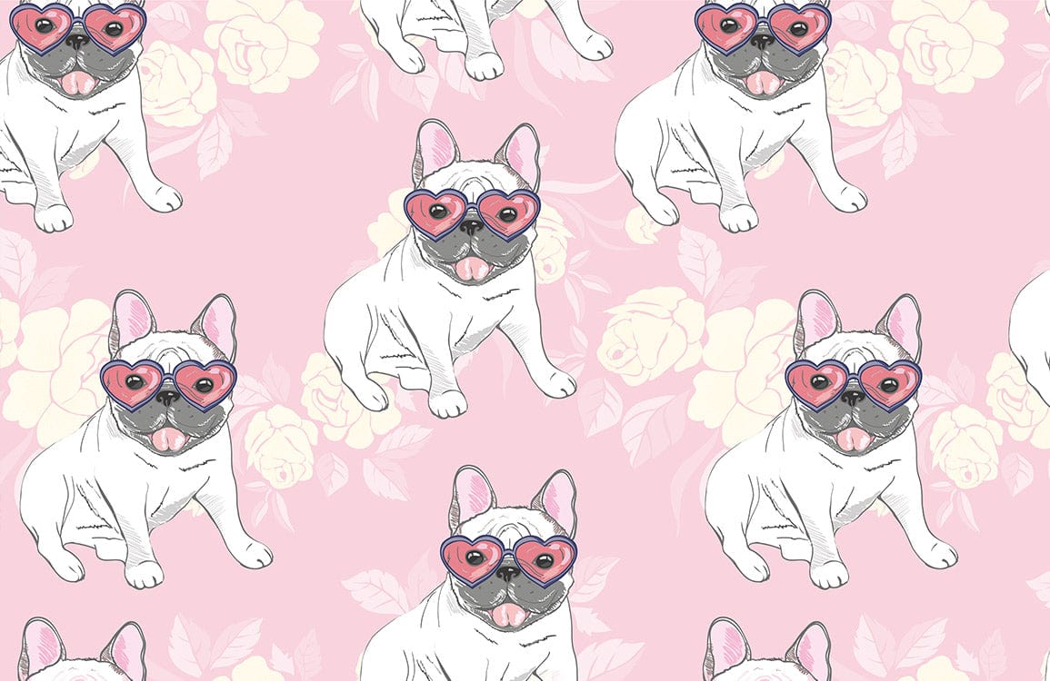 French Bulldog Animal Mural Wallpaper Art Design