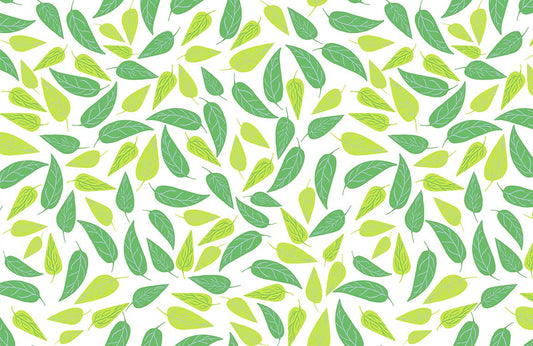 Fresh Green Leaf  Wallpaper Home Decor