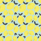 Fresh Lemon pattern fruit Wallpaper mural for wall