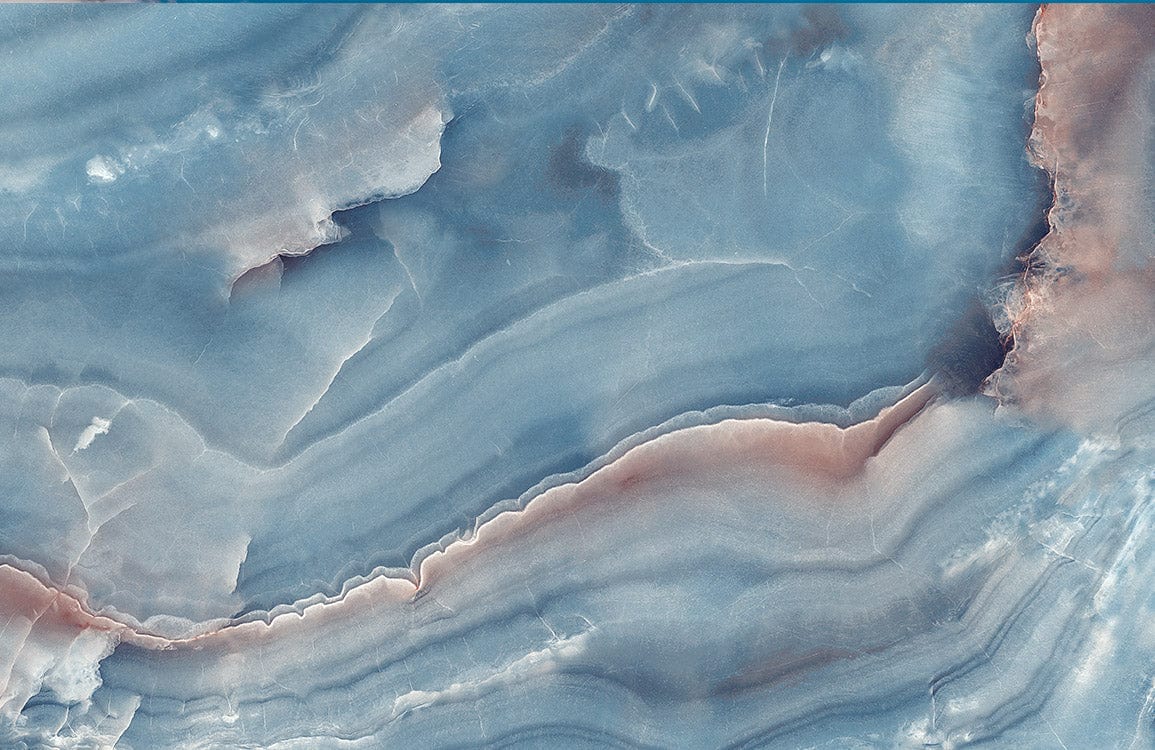 Blue Agate Geode Inspired Mural Wallpaper
