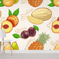Fruit Print Pattern Wallpaper Home Decor