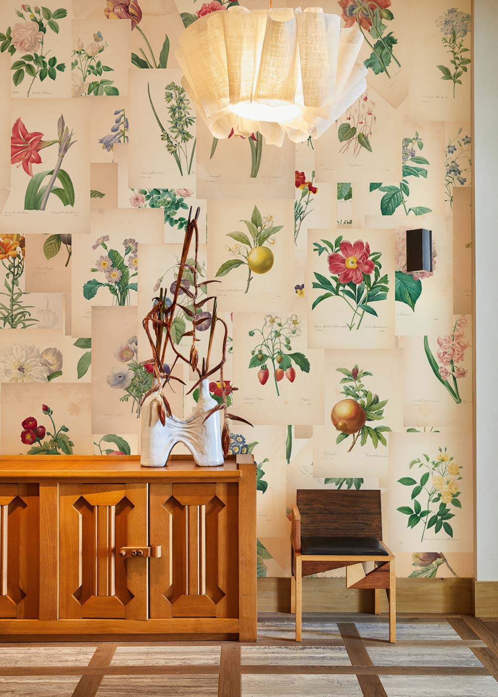 Fruits & Flowers Mural Wallpaper Living Room