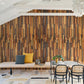 Futuristic Modern Wooden wallpaper custom design