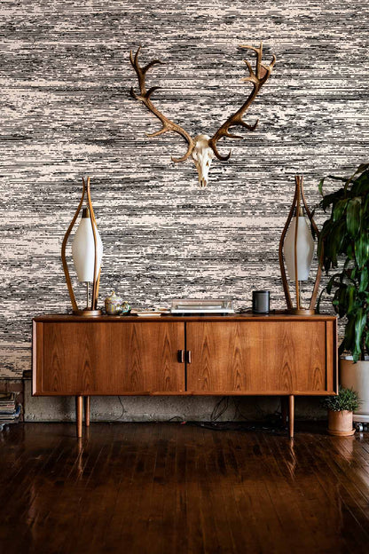 Fuzzy Grey Wall Wallpaper Mural Living Room