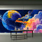 galaxy travel wallpaper mural showroom art decor