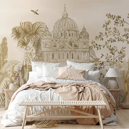 Garden Capital Forest Wallpaper Mural Custom Design