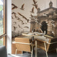 Wallpaper mural featuring a scene from the Gateway of India, perfect for use in the dining room