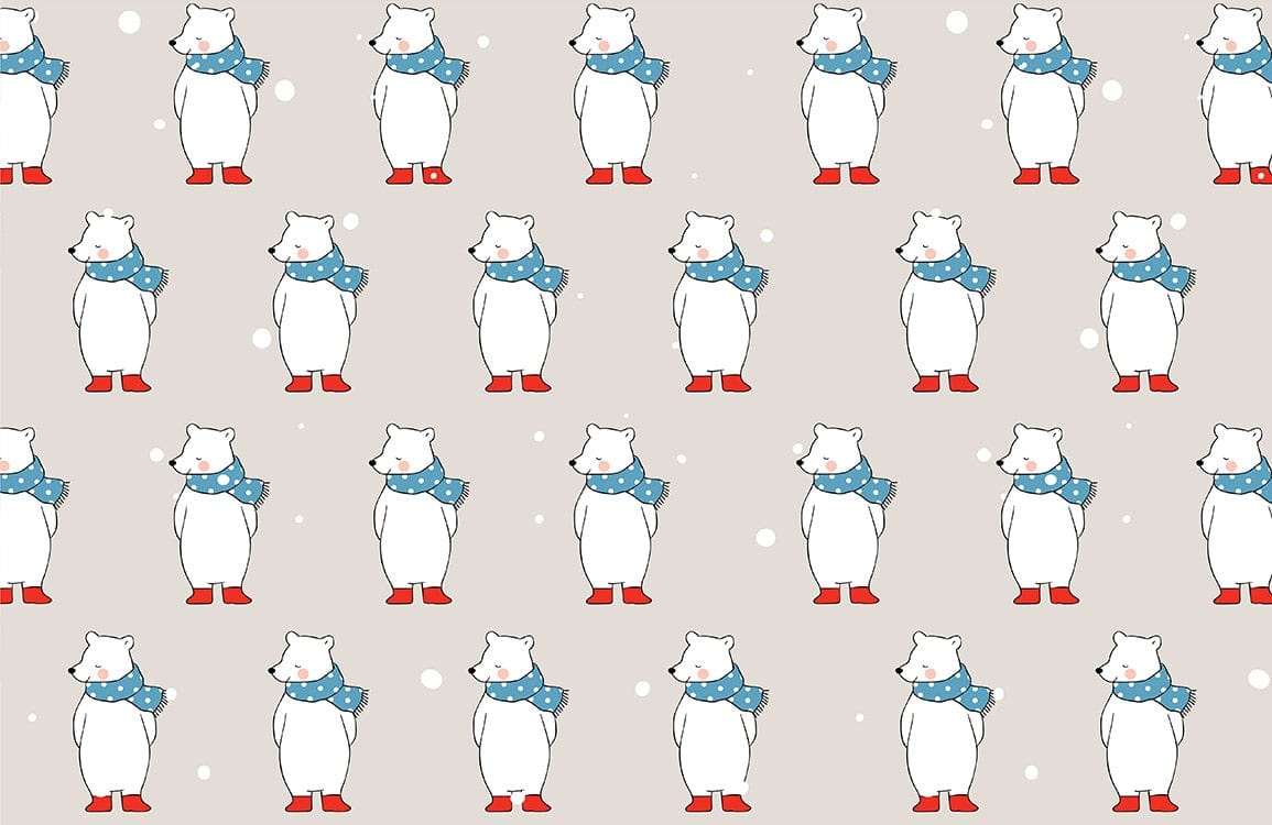 Gentle Polar Bear Custom Animal Wallpaper