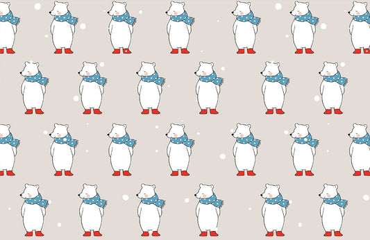 Gentle Polar Bear Custom Animal Wallpaper