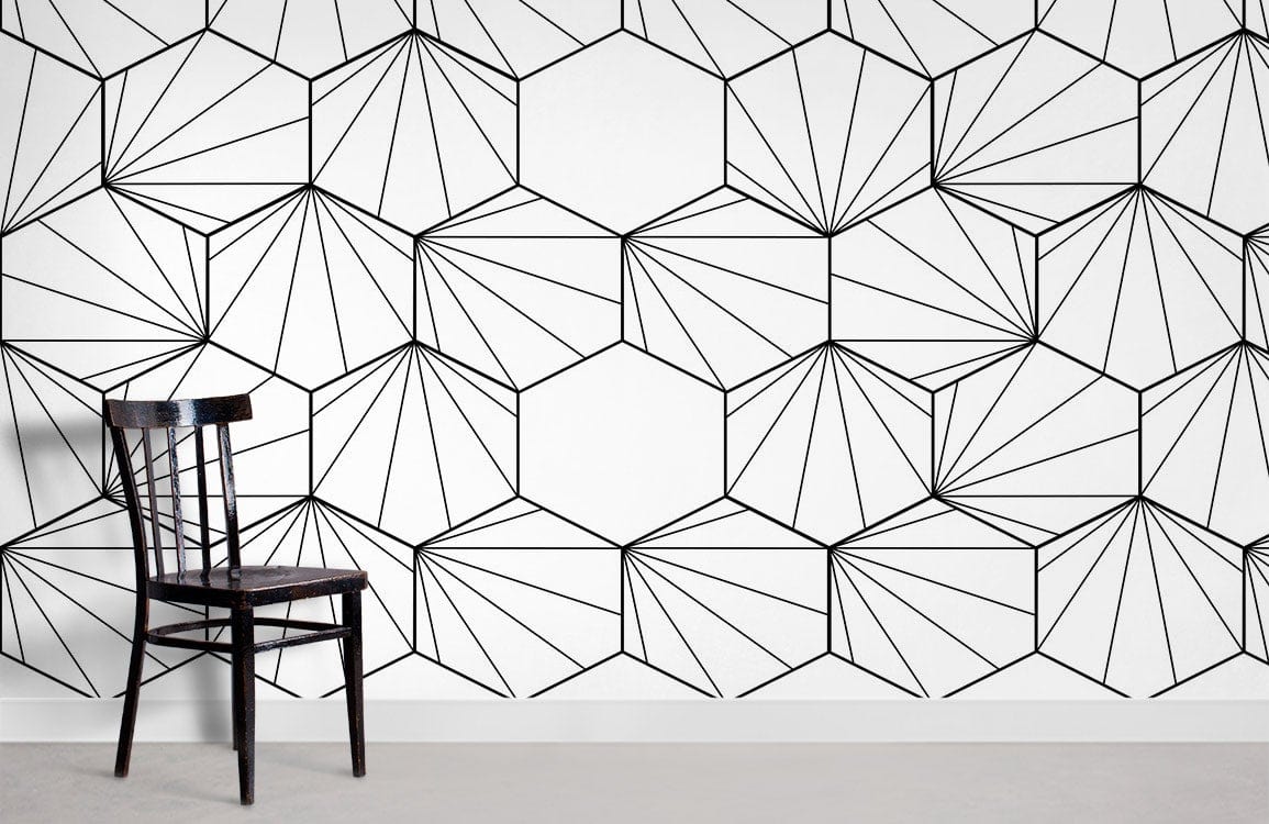 Geometric Pattern Art Deco Wallpaper Home Interior