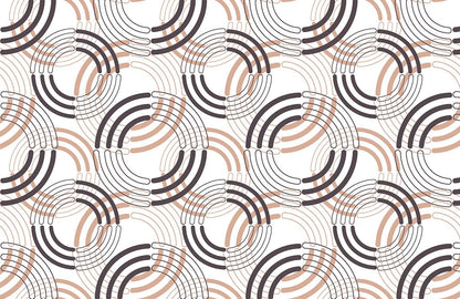 disconnected Circle Pattern Wallpaper for wall decor