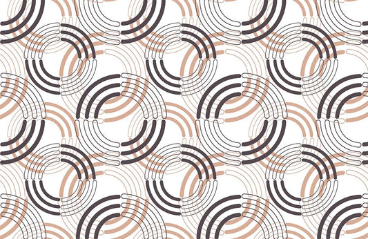 disconnected Circle Pattern Wallpaper for wall decor