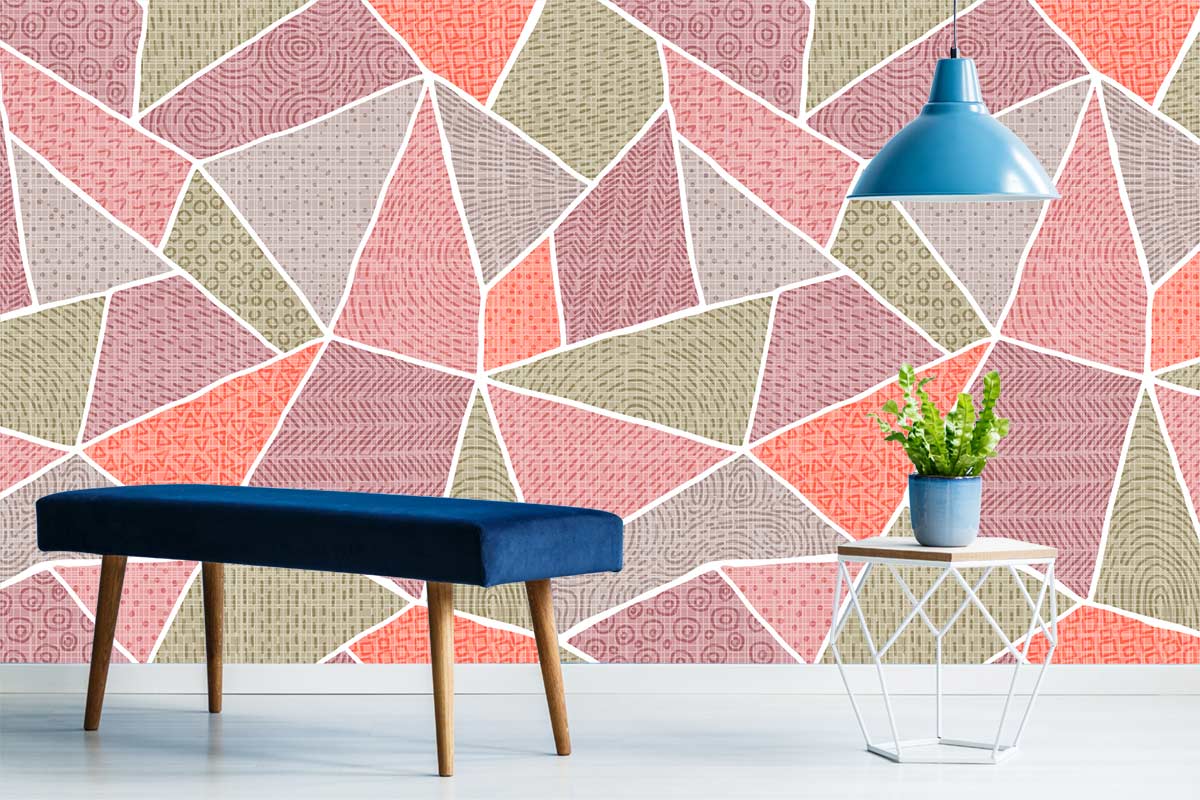 Geometric Pattern Custom Wallpaper Design