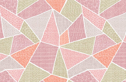 Geometric Pattern Mural Wallpaper Home Decor