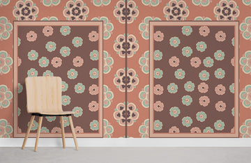 Vintage Botanische Florale Wandtapete