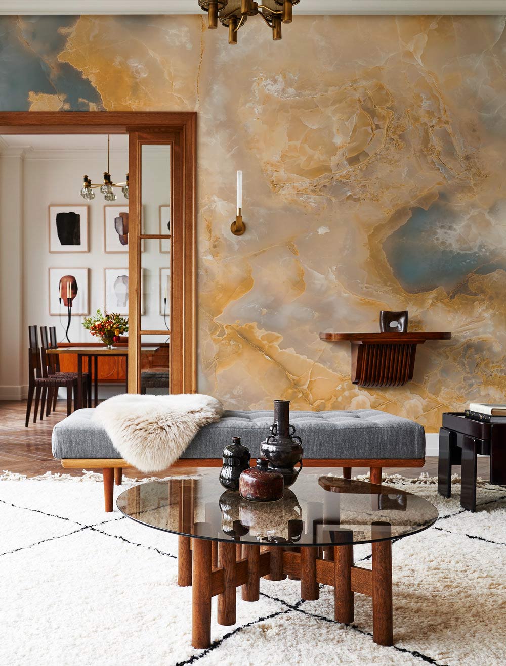 Natural Geode Crystal Wallpaper Mural for living Room
