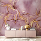 pink marble wallpaper mural for cozy home vibes
