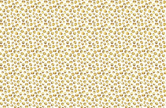 gold polka dot pattern view wall mural
