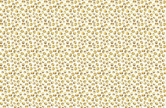 gold polka dot pattern view wall mural