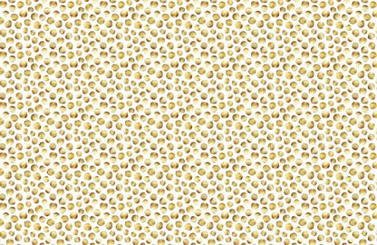 gold polka dot pattern view wall mural