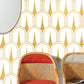 Golden Art Deco Pattern Custom Wallpaper Design