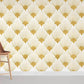 Golden Pattern Art Deco Wallpaper Mural For Room