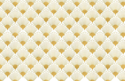Golden Art Deco Custom Wallpaper Design