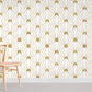 Golden Art Deco Wallpaper for Home