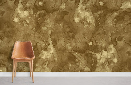 Golden Dyeing Wall Mural For Room