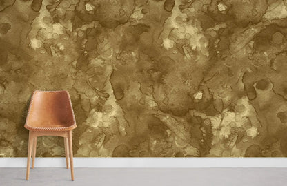 Golden Dyeing Wall Mural For Room