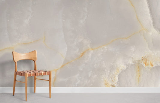 White crystal geode Wallpaper Mural for Room decor