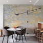 Industrial Gold Metal Wallpaper Mural Dining Room