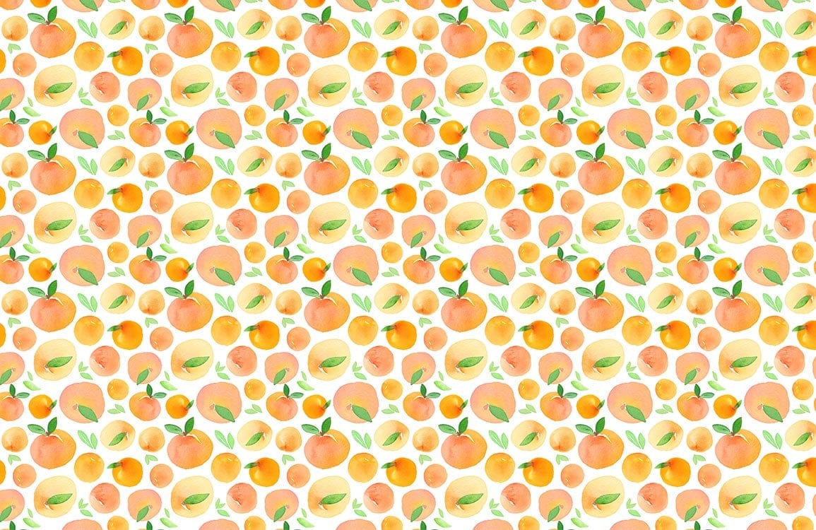 Fresh Orange Fruit Wallpaper Home Decor