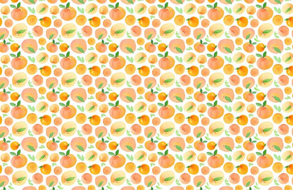 Fresh Orange Fruit Wallpaper Home Decor