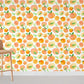 Gradient Orange Fruit Wallpaper Mural Room