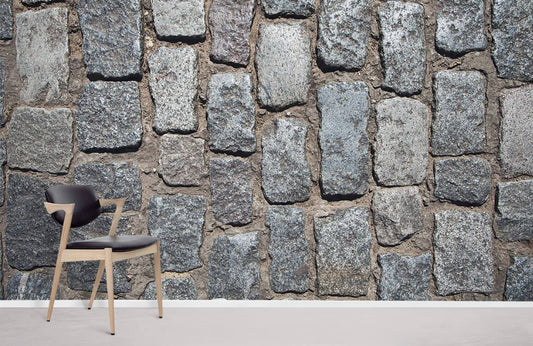 Home Decoration Wallpaper Featuring a Gray Brick Mural
