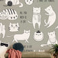 custom cats animal wallpaper mural for living room design