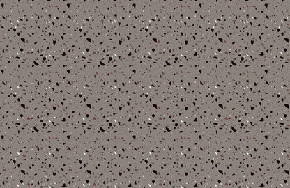 Wallpaper mural featuring a grey terrazzo pattern for use in home decor