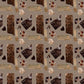 Marble Wallpaper Mural with Brown Terrazzo Pieces for Interior Design of Homes
