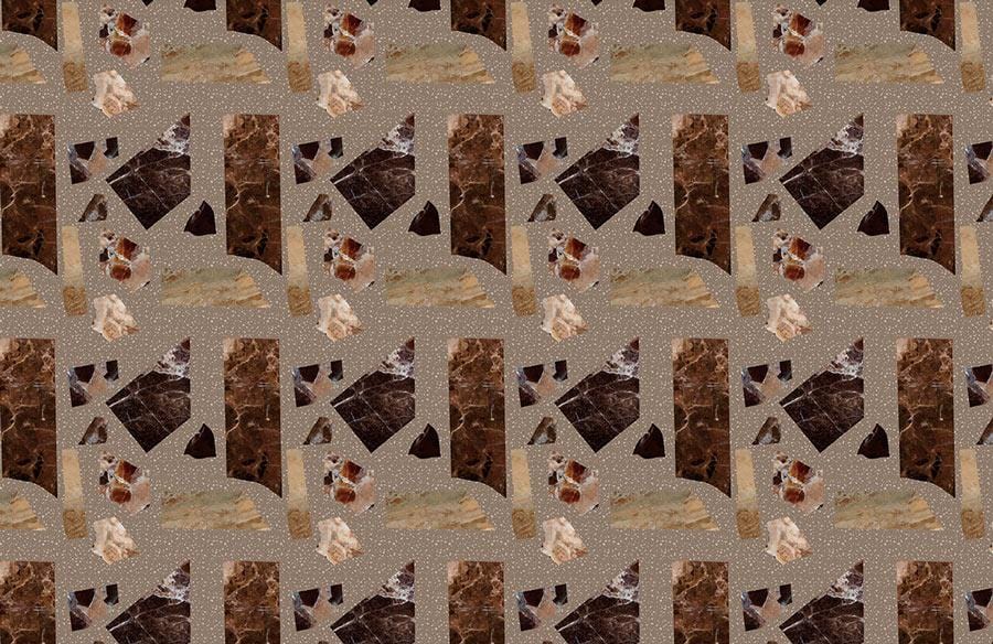 Luxurious Geometric Marble Mural Wallpaper