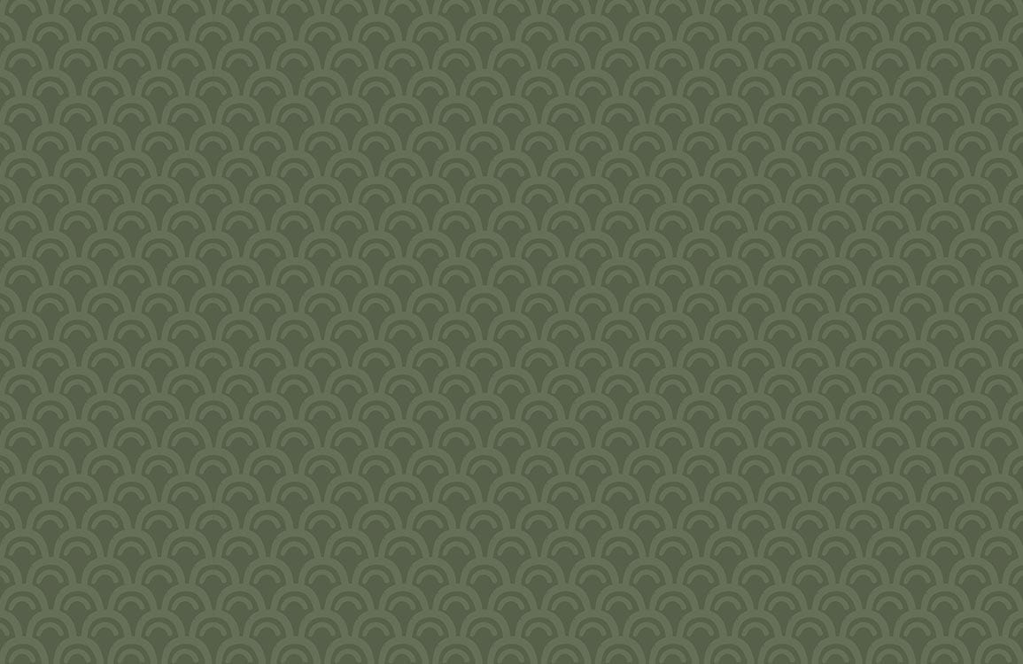 Emerald Green Geometric Arch Mural Wallpaper