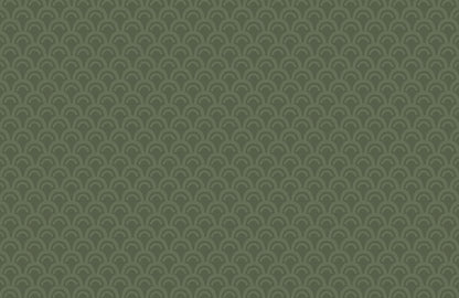 Art Deco Wallpaper Mural in Green for Interior Home Decoration