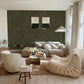 Green Cracked Stone Wallpaper Mural Home Interior Decor