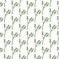 Green Floral Pattern Custom Art Design