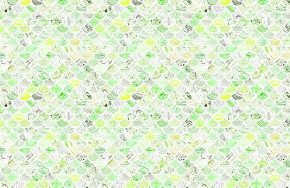 Green Marble Tiles Custom Wallpaper Art